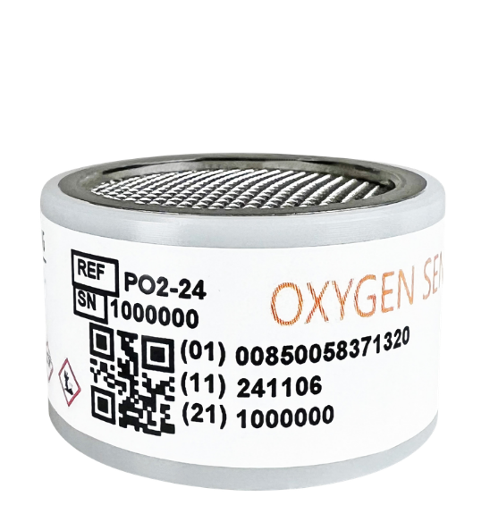 OKS-98M Micro Fuel Cell Oxygen Sensor with Molex connector and M16 threaded base for medical and industrial applications.